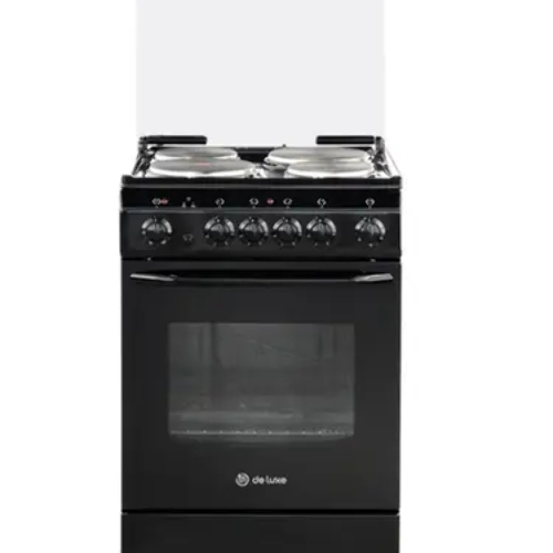 Плита электрическая De Luxe 5004.10э (кр)-001 черный, конфорок 4 шт, духовка 43 л, 50 см x 85 см x 50 см