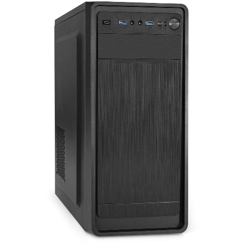 Компьютерный корпус Miditower ExeGate XP-332UC-UNS350 (ATX, БП UNS350 с вент. 12см, 2хUSB 3.0/1хTypeC, аудио, черный)
