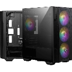 Компьютерный корпус MSI MAG FORGE M100R, Global, 1xUSB 3.0, 2xUSB 2.0, 4x120мм ARGb Fan, ESD ARGbControl Board, Tempered Gl