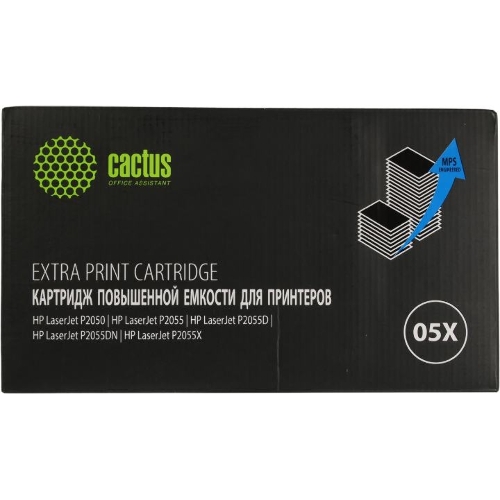 Картридж лазерный Cactus CS-CE505X-MPS черный (13000стр.) для HP LaserJet P2050/P2055/P2055D/P2055DN/P2055X