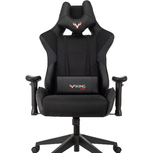 Кресло Бюрократ VIKING 4 AERO BLACK EDITION черный, экокожа, 120 кг, механизм качания