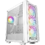 Компьютерный корпус Deepcool CC560 MESH V2 WH без БП, боковое окно (закаленное стекло), 3x120мм ARGb LED вентилятор спереди и 1x120мм ARGb LED вентилятор сзади, белый, ATX