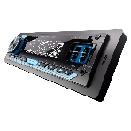 Автомагнитола AURA FIREBALL-305BT, 1 DIN, Bluetooth, USB Type-A, AUX