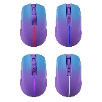 Мышь беспроводная Defender Mystery MM-301 фиолетовый, 1600 dpi, радиоканал, Bluetooth, USB, кнопки - 6