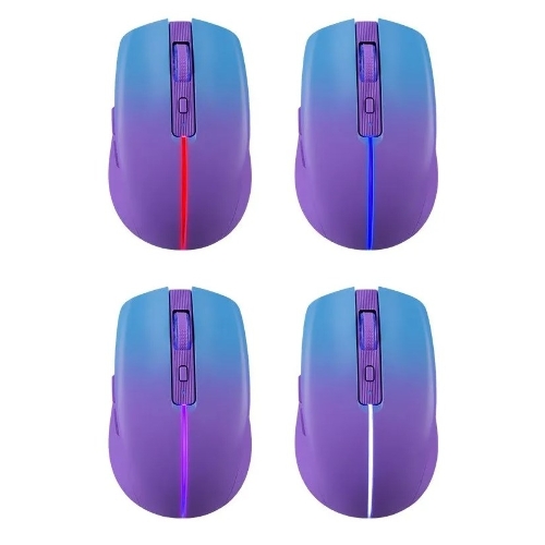 Мышь беспроводная Defender Mystery MM-301 фиолетовый, 1600 dpi, радиоканал, Bluetooth, USB, кнопки - 6