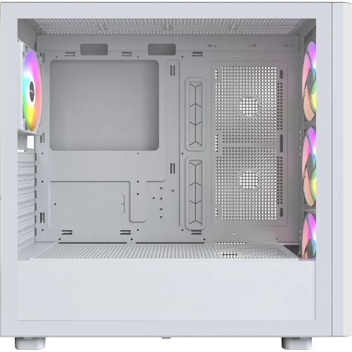 Компьютерный корпус Montech XR Wood белый без БП ATX 3x120мм 2xUSB3.0 audio bott PSU