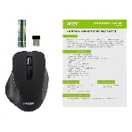 Мышь беспроводная Acer OMR140 черный, 1600 dpi, радиоканал, USB, кнопки - 6