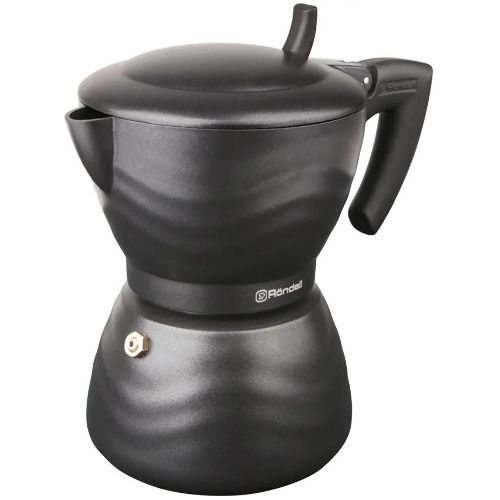 Кофеварка гейзерная Rondell Walzer RDA-432, 0.3л, алюминий, черный