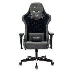 Кресло игровое Бюрократ VIKING 7 KNIGHT B FABRIC черный текстиль/эко.кожа крестовина металл/пластик
