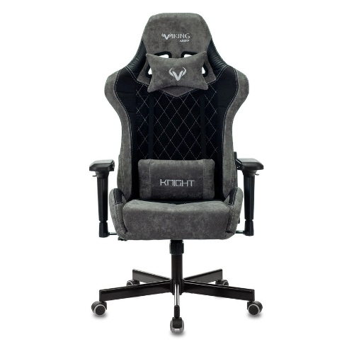 Кресло игровое Бюрократ VIKING 7 KNIGHT B FABRIC черный текстиль/эко.кожа крестовина металл/пластик