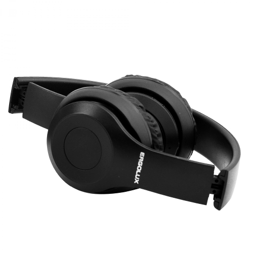 Беспроводные/проводные наушники Ergolux ELX-BTHP01-C02 черный, накладные, Bluetooth 5.0 + проводной, складная конструкция, до 6 ч