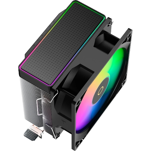 Кулер для процессора Ocypus Gamma A20 BK ARGB, 92mm FARGB FAN, Top FARGB Panel, 2 HEAT PIPES, 3-PIN, 1900 RPM, 21DBA, HYDRO BEARING, LGA115X/1200/1700/18XX, AM4/AM5