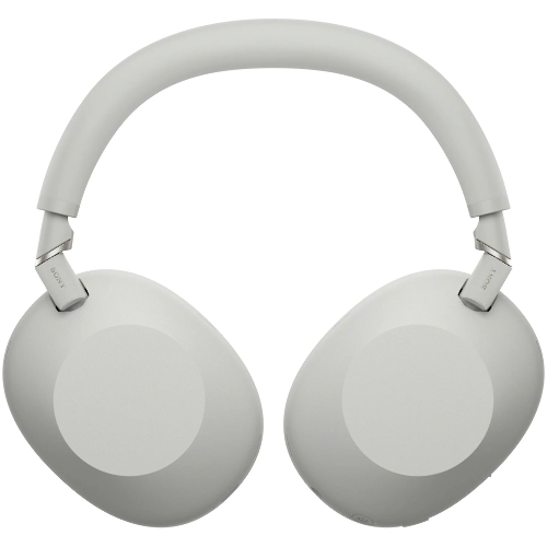 Беспроводные/проводные наушники Sony WH-1000XM6 серебро, полноразмерные, Bluetooth + проводной, адаптивное активное шумоподавление, до 40 ч