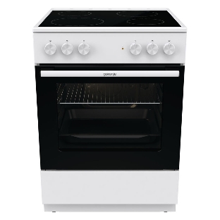 Плита электрическая Gorenje GEC6A11WG белый, конфорок 4 шт, духовка 65 л, 60 см x 85 см x 60 см