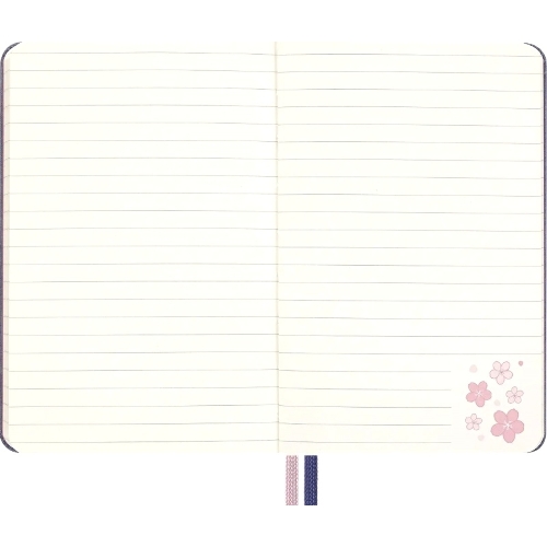 Блокнот Moleskine LIMITED EDITION SAKURA LESU08MM710 Pocket 90x140 мм, обложка текстиль, 160 страниц, линейка, синий, 2025