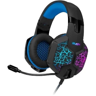 Гарнитура Sven AP-U980MV синий-чёрный, проводная, USB