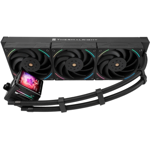 Система жидкостного охлаждения Thermalright Elite Vision 360 (360mm, LED, Black, ARGB/Fans: 3x120mm, 69CFM, 27dBA, 2150RPM/Pump height 63mm, Rad thickness 27mm/S: 1700, 1200, 1851, 115X, 2011, 2066, AM5, AM4)