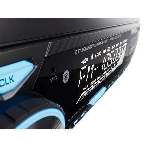 Автомагнитола AURA FIREBALL-305BT, 1 DIN, Bluetooth, USB Type-A, AUX