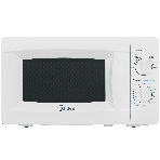 Микроволновая печь Midea MM720CKE белый, 20 л, 700 Вт, переключатели - поворотный механизм
