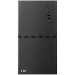 Компьютерный корпус CBR mATX Minitower V863, без БП, 1хUSB 3.0 Type C, 1хUSB 3.0, 1хUSB 2.0, HD Audio+Mic, черный PCC-MATX-V863-WPSU