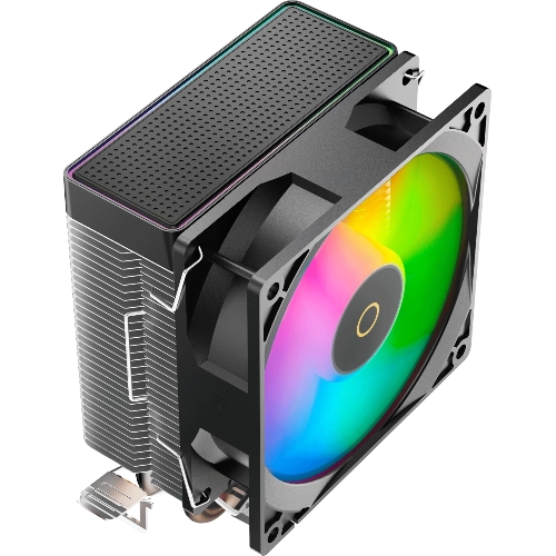 Кулер для процессора Ocypus Gamma A20 BK ARGB, 92mm FARGB FAN, Top FARGB Panel, 2 HEAT PIPES, 3-PIN, 1900 RPM, 21DBA, HYDRO BEARING, LGA115X/1200/1700/18XX, AM4/AM5