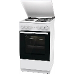 Плита комбинированная Gorenje GK5A12WG белый, конфорок 2 газовых и 2 электрических, духовка 68 л, 50 см x 85 см x 59.4 см