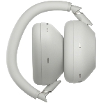 Беспроводные/проводные наушники Sony WH-1000XM6 серебро, полноразмерные, Bluetooth + проводной, адаптивное активное шумоподавление, до 40 ч