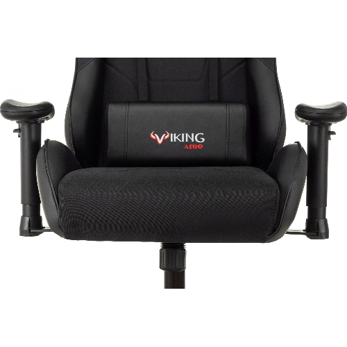 Кресло Бюрократ VIKING 4 AERO BLACK EDITION черный, экокожа, 120 кг, механизм качания