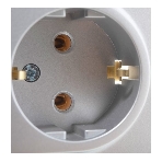 Розетка 2-м AtlasDesign с заземл. 16А в сборе алюм. SchE ATN000324