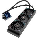 Система жидкостного охлаждения Thermalright Elite Vision 360 (360mm, LED, Black, ARGB/Fans: 3x120mm, 69CFM, 27dBA, 2150RPM/Pump height 63mm, Rad thickness 27mm/S: 1700, 1200, 1851, 115X, 2011, 2066, AM5, AM4)
