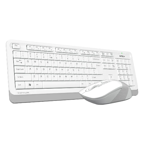 Комплект клавиатура+мышь A4Tech FStyler FG1010S беспроводной, USB, 2000 DPI, белый/серый
