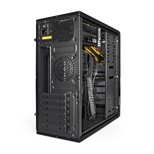Компьютерный корпус Miditower ExeGate XP-329S-UNS400 (ATX, БП UNS400 с вент. 12см, 2*USB, аудио, черный)