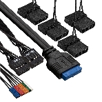 Компьютерный корпус Miditower ExeGate i3 BASE-EVO800 (ATX, БП EVO800RGb с вент. 12 см, с окном, 1хUSB+1хUSB 3.0, аудио, 4 вент. 12см с RGb подсветкой)