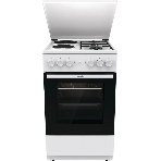Плита комбинированная Gorenje GK5A12WG белый, конфорок 2 газовых и 2 электрических, духовка 68 л, 50 см x 85 см x 59.4 см