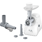 Мясорубка электрическая Bosch MFW2515W белый, 1500 Вт, 1.7 кг/мин, защита от перегрузки, насадки - 4