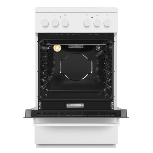 Плита электрическая Maunfeld MEC55CW07 белый, конфорок 4 шт, духовка 60 л, 50 см x 85 см x 60 см
