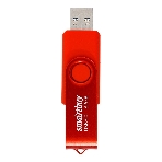Флешка USB Smartbuy Twist Red (SB032GB3TWR), 32Gb, USB 3.0/3.1, R/W 70/40, красный