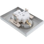 Розетка 2-м AtlasDesign с заземл. 16А в сборе алюм. SchE ATN000324