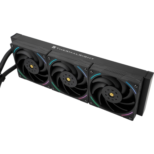 Система жидкостного охлаждения Thermalright Elite Vision 360 (360mm, LED, Black, ARGB/Fans: 3x120mm, 69CFM, 27dBA, 2150RPM/Pump height 63mm, Rad thickness 27mm/S: 1700, 1200, 1851, 115X, 2011, 2066, AM5, AM4)