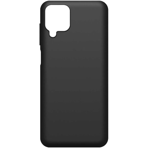 Чехол (клип-кейс) BoraSCO Silicone Case для Samsung Galaxy A12 черный (матовый)