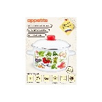 Кастрюля Appetite 1RD201M Veggies эмалированная сталь, цилиндрическая 4 л