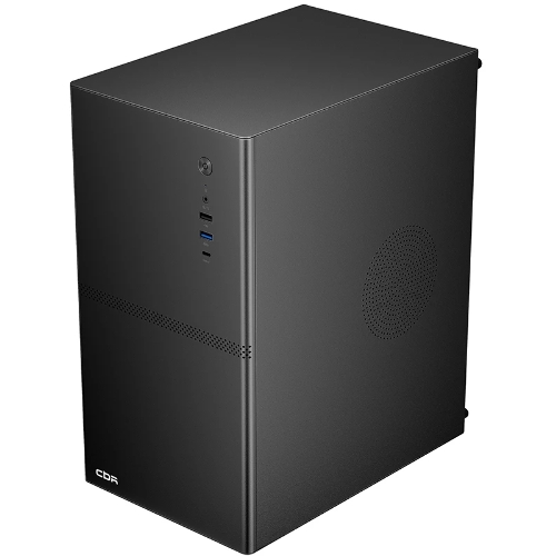 Компьютерный корпус CBR mATX Minitower V863, без БП, 1хUSB 3.0 Type C, 1хUSB 3.0, 1хUSB 2.0, HD Audio+Mic, черный PCC-MATX-V863-WPSU