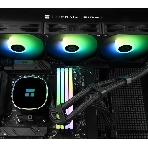 Система жидкостного охлаждения Thermalright Frozen Horizon 360 V2 ARGb Soc-AM5/AM4/1200/1700/1851 черный 4-pin 29.5dB Al Ret (F-HORIZON-360-BL-V2)