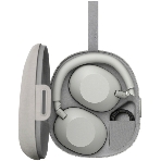 Беспроводные/проводные наушники Sony WH-1000XM6 серебро, полноразмерные, Bluetooth + проводной, адаптивное активное шумоподавление, до 40 ч