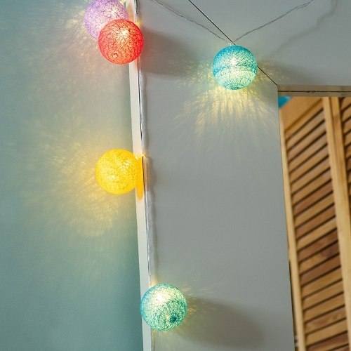 Тайские фонарики Neon-night Фейерверк 5 м, 25 LED, прозрачный ПВХ, теплый белый, питание USB