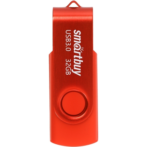 Флешка USB Smartbuy Twist Red (SB032GB3TWR), 32Gb, USB 3.0/3.1, R/W 70/40, красный