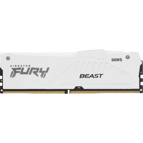 Оперативная память Kingston Fury Beast RGb, DDR5, 64Gb (2x32Gb), 6000MHz, CL36, DIMM, с радиаторами, RGb, белый