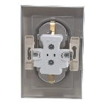 Розетка 2-м AtlasDesign с заземл. 16А в сборе алюм. SchE ATN000324
