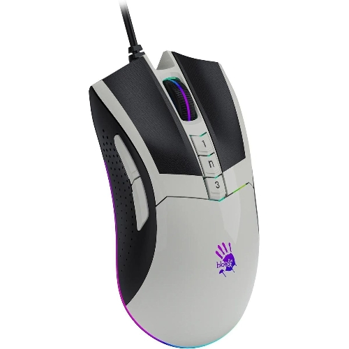Мышь проводная A4Tech Bloody W90 Max белый/черный, 10000 dpi, USB, кнопки - 10