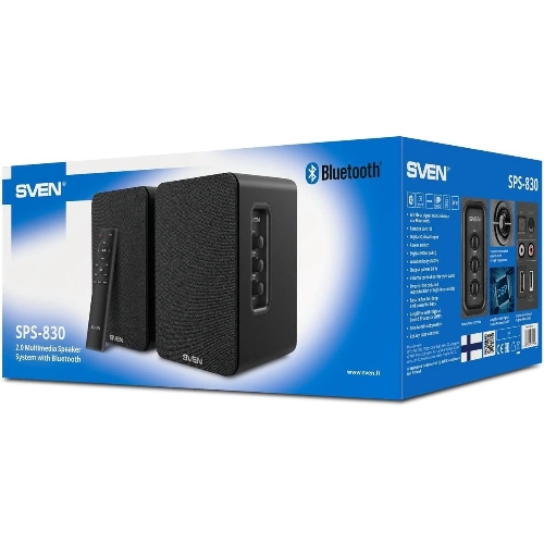 Акустическая система SVEN АС SPS-830 2.0 черный 60Вт BT